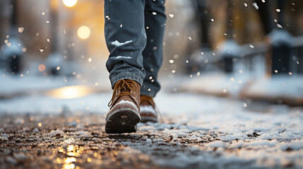 Obrazy na Plexi  walking in the snow
