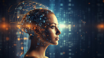 AI analysis artificial intelligence automation big data brain business cg cloud computing