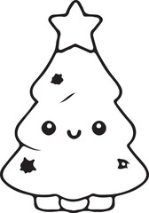 Cartoon Christmas Tree Vector