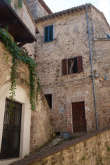 Historic buildings of Acquasparta, Umbria, Italy