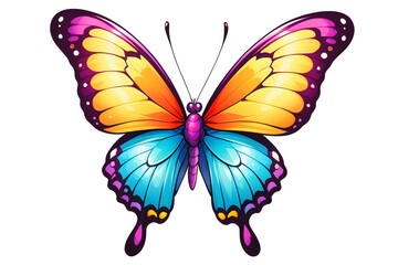 A Cartoonish Butterfly in a Playful Pose (JPG 300Dpi 10800x7200)
