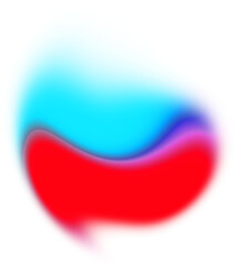 Abstract liquid wave colorful gradient PNG shape