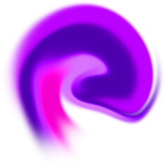 Abstract liquid wave colorful gradient PNG shape