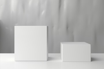 White blank boxes template for your design
