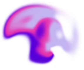 Abstract liquid wave colorful gradient PNG shape