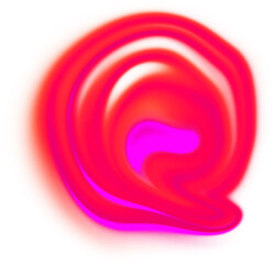 Abstract liquid wave colorful gradient PNG shape