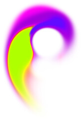 Abstract liquid wave colorful gradient PNG shape