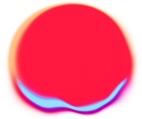 Abstract liquid wave colorful gradient PNG shape