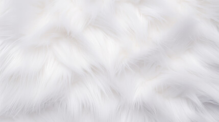 White fur texture, close-up.Useful as background - obrazy, fototapety, plakaty