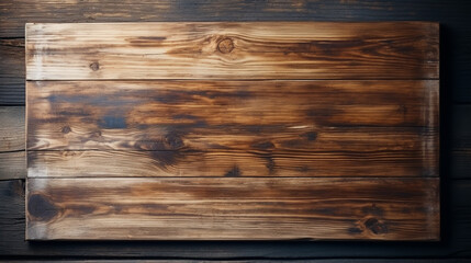Texture of dark old wood. Charred and burnt old Board with knots. Wide burned board texture close-up, panoramic banner. - obrazy, fototapety, plakaty