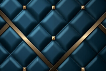 blue and gold squares and lines background