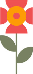 Flower Flat Design Illustration