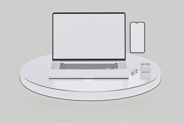 Laptop And iPhone Mockup