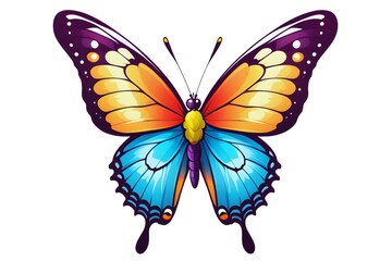 A Cartoonish Butterfly in a Playful Pose (JPG 300Dpi 10800x7200)