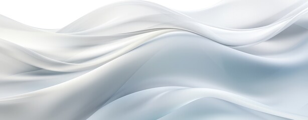 Obraz premium White background with curves and waves, in the style of translucent overlapping, flowing fabrics, UHD, soft tonal shifts abstract white background