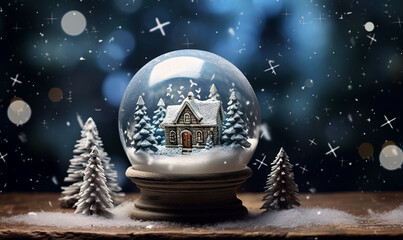 Christmas Tree, Christmas Gift, With Decoration, Winter  Snow