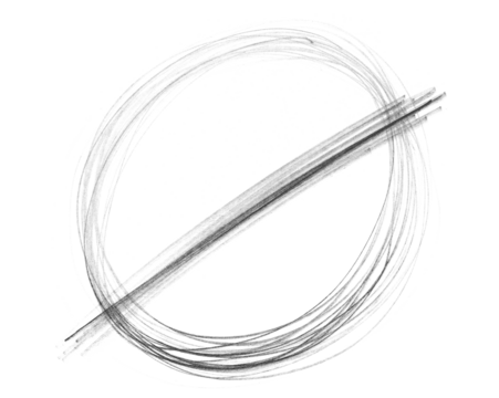 Icon prohibition hand draw pencil isolated on white, clipping