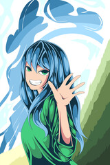 anime character design illustration