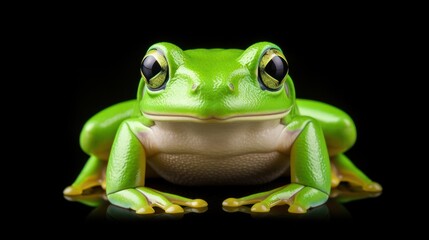 Obraz premium Green tree frog of American origin