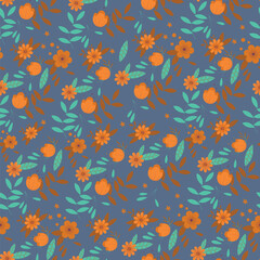 Abstract flower pattern background. Vector illustration.