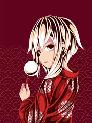 anime character design illustration