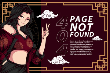 anime illustration error 404 page not found