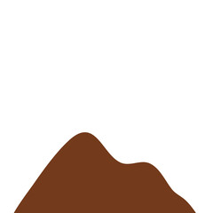 Chocolate Powder Illustration. Design Vector Element. Svg File