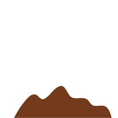 Chocolate Powder Illustration. Design Vector Element. Svg File