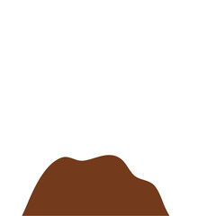 Chocolate Powder Illustration. Design Vector Element. Svg File