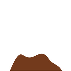 Chocolate Powder Illustration. Design Vector Element. Svg File