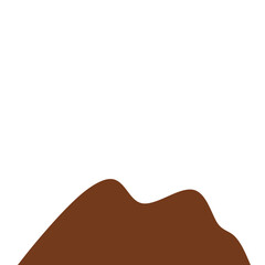 Chocolate Powder Illustration. Design Vector Element. Svg File