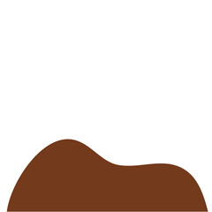 Chocolate Powder Illustration. Design Vector Element. Svg File