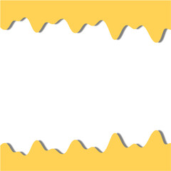 Cheese Melting Corner Background. Cheese Lovers Day. Cheese Decoration Frame Design. Svg File