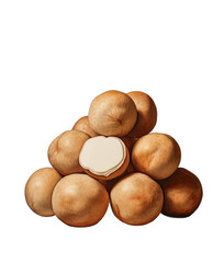 the Nutty Code: Beautiful Nuts on a Clear Canvas