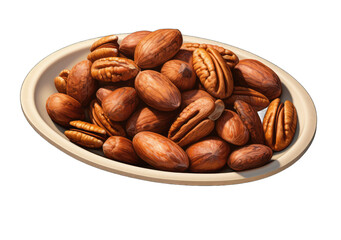 the Nutty Code: Beautiful Nuts on a Clear Canvas