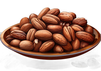 the Nutty Code: Beautiful Nuts on a Clear Canvas