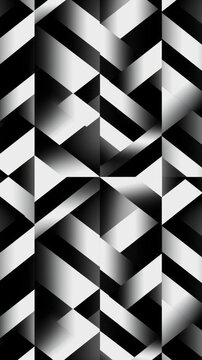 A geometric pattern of black and white squares