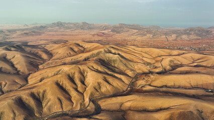 Aerial view of mountains Mirador Astronomico de Sicasumbre. - 682437065