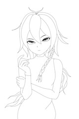 anime character design illustration