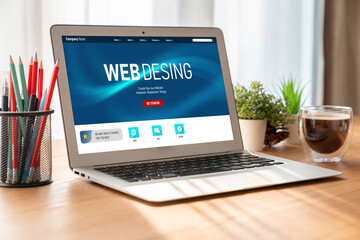 Website design software provide modish template for online retail business and e-commerce