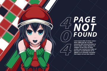 anime illustration error 404 page not found