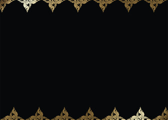 Luxury Line Thai modern abstract background. Vector illustration. Great for fashion, invitation, flyer, menu, brochure, postcard, wallpaper, decoration, or any desired idea. Luxurious.