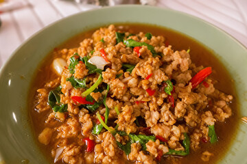 Delicious Thai food on a plate