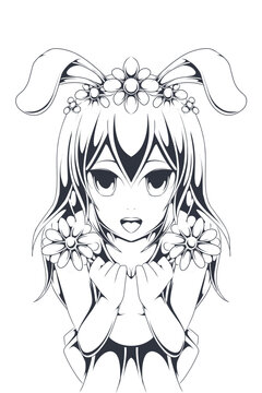 anime character design illustration