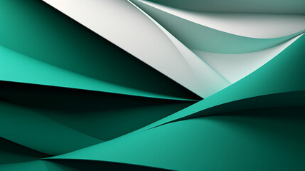An abstract background in green and white colors