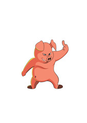 pig cartoon funny