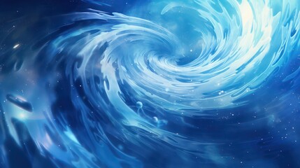 whirlpool abstract background with shades of blue abstract  - obrazy, fototapety, plakaty