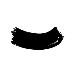 Black Ink Brush Stroke. Abstract Ink. Abstract Stroke. Ink Icon. Hand Drawn Ink Stroke. Ink Stroke Design Element Eps File Editable Color
