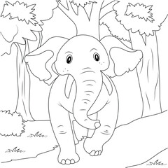 Animal Coloring Page For kids