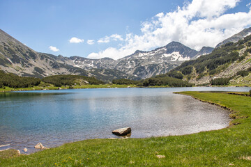 Fototapeta na wymiar Landscape near Muratovo lake at Pirin Mountain, Bulgaria